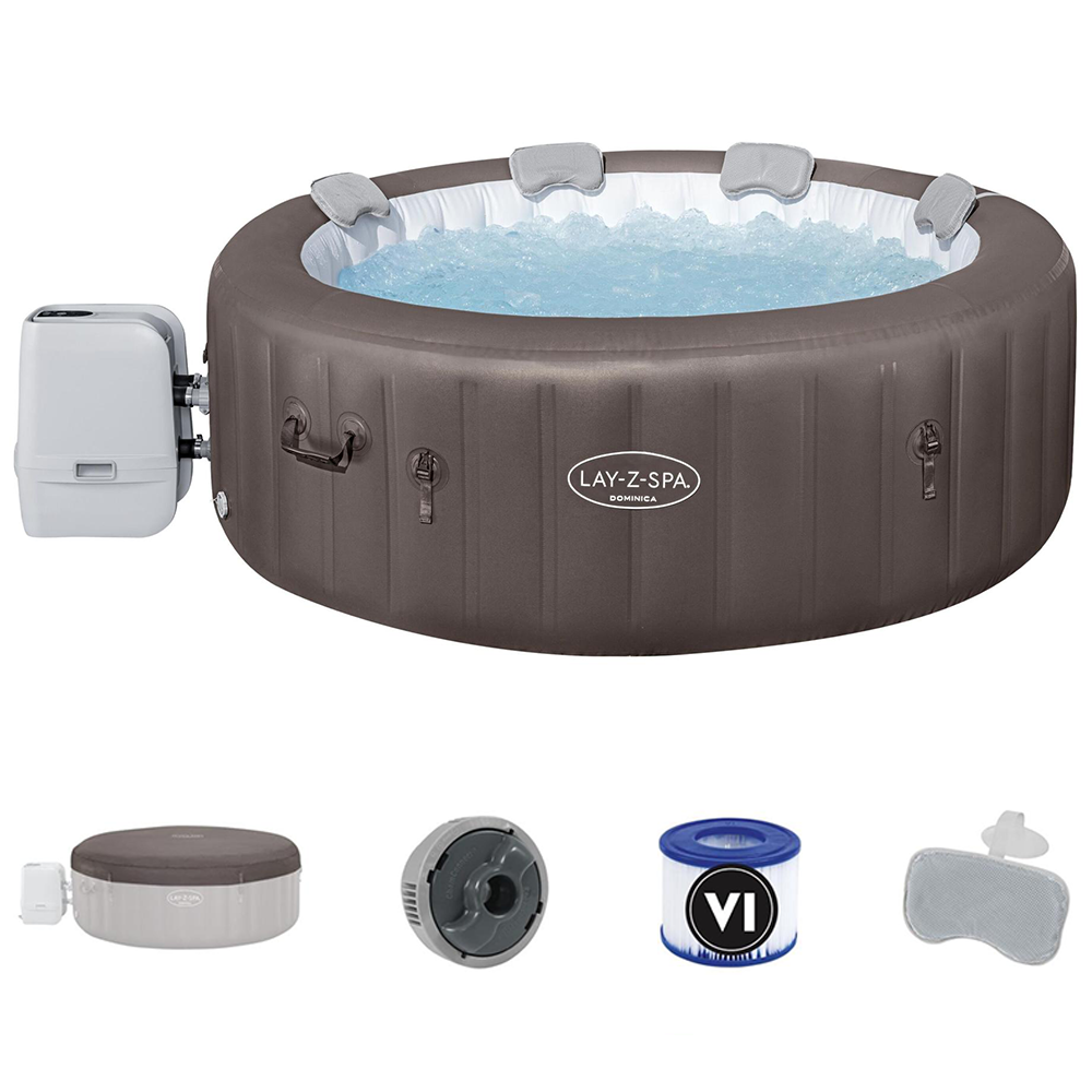 Bestway Lay-Z-Spa Dominica HydroJet 6001S - Piscina idromassaggio spa