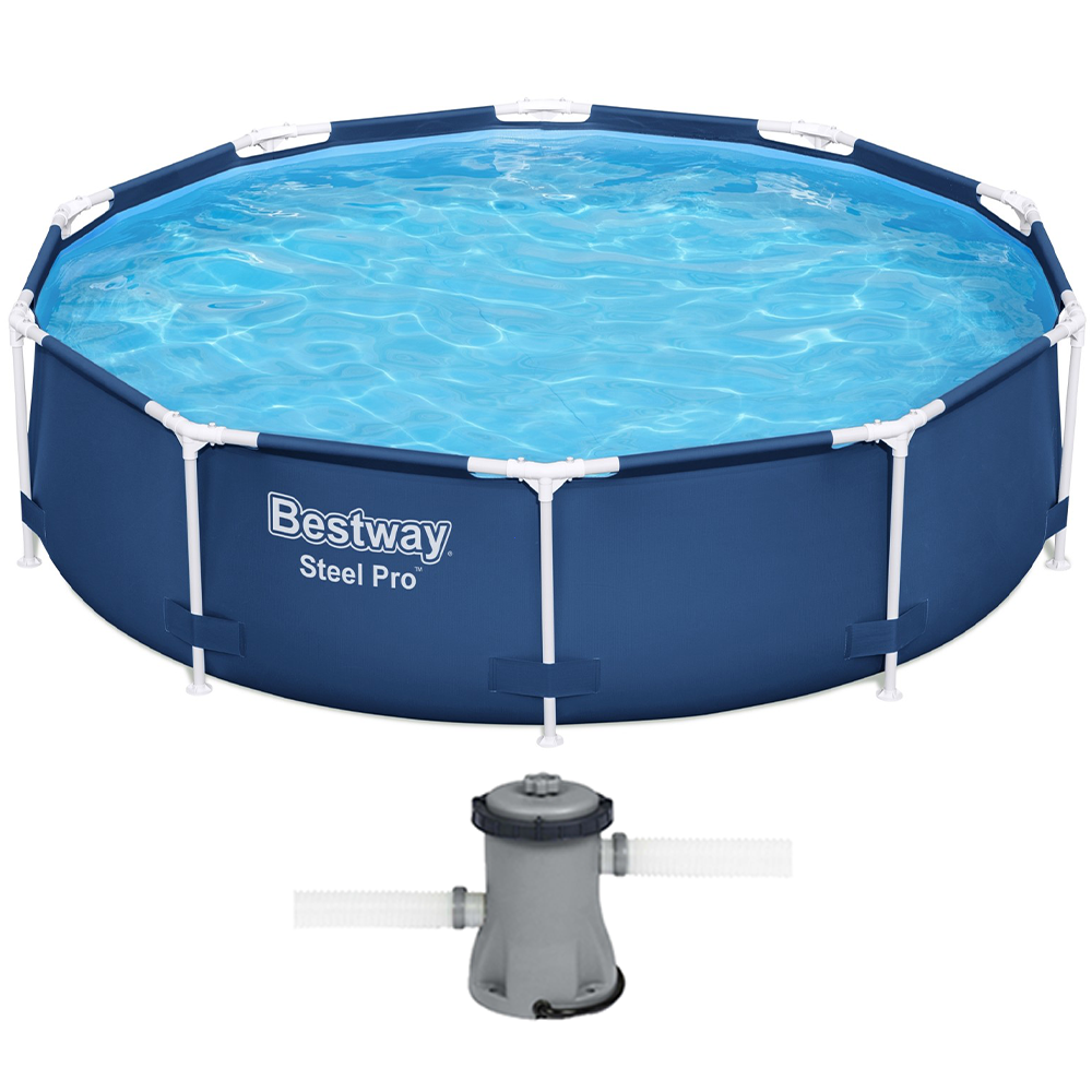 Bestway Steel Pro 56679 - Piscina Rotonda + Pompa filtro 16 W