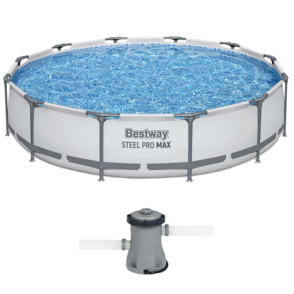 Bestway Steel Pro Max 56416 - Piscina Rotonda per 5-6 Persone