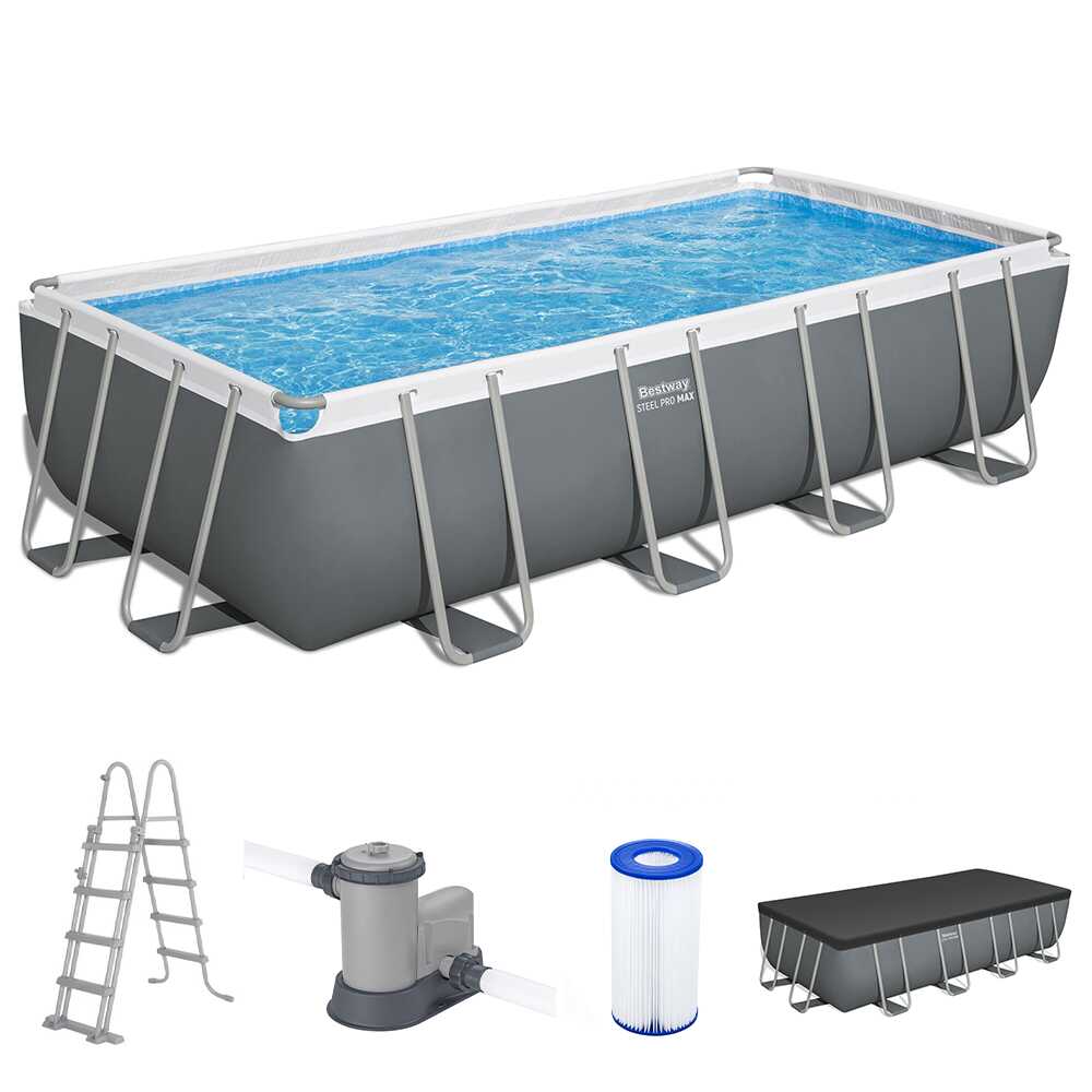 Bestway Steel Pro Max 56465 - Piscina fuori terra per 7-8 Persone