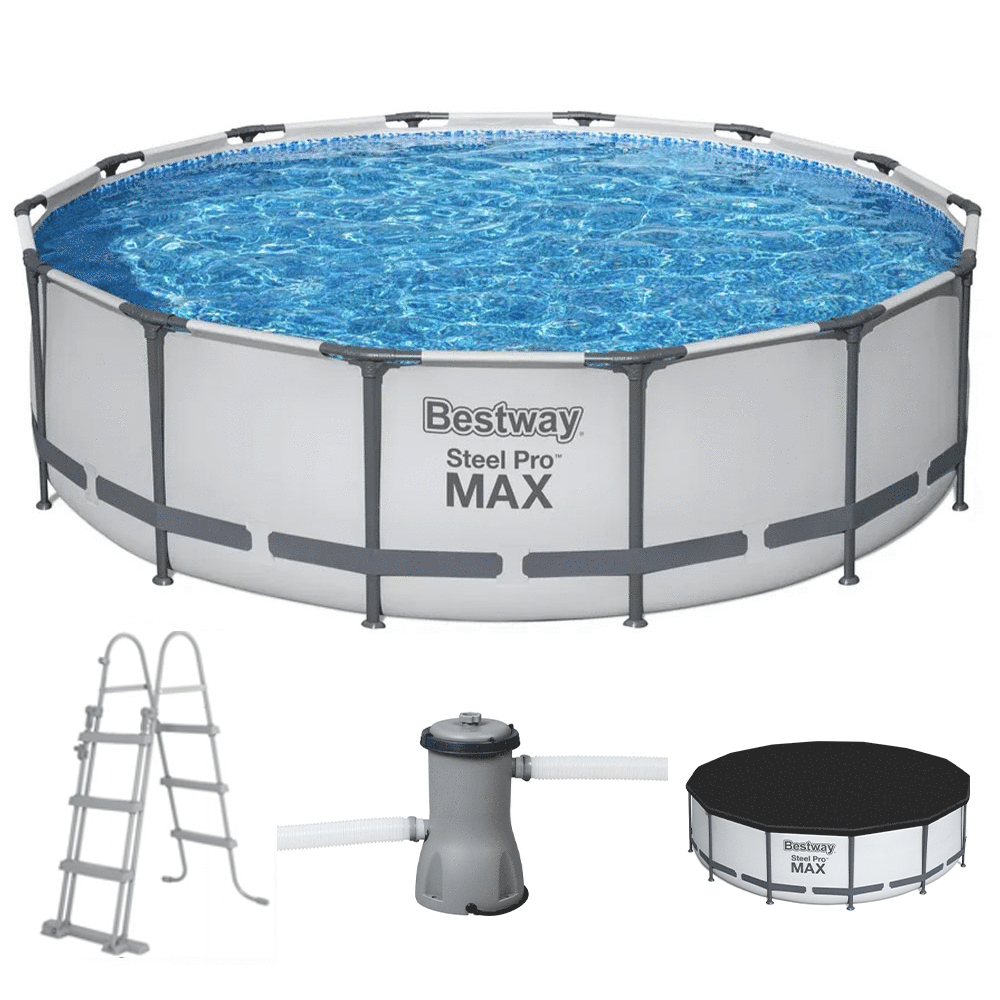 Bestway Steel Pro Max 56950 - Piscina Rotonda per 7-8 Persone