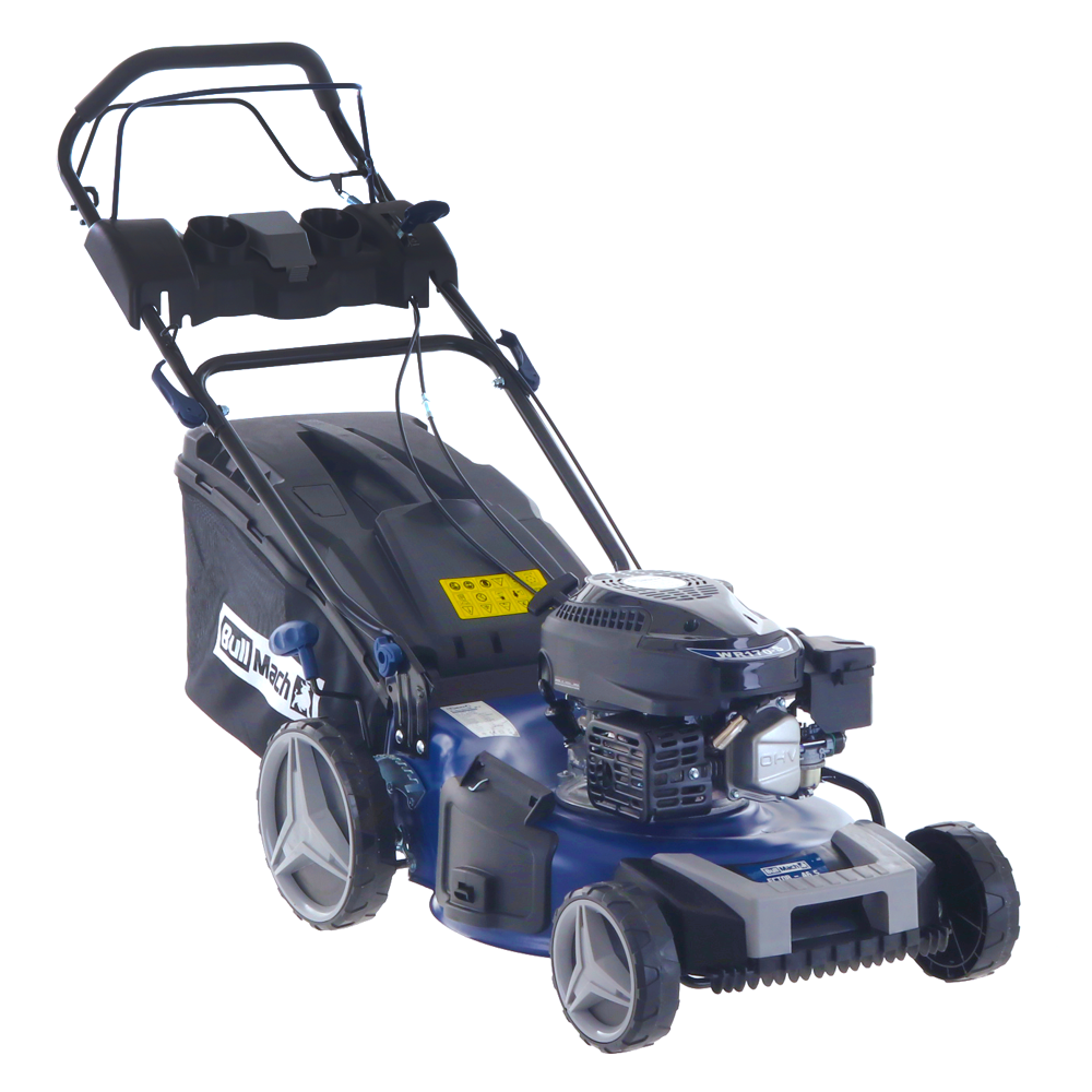 BullMach ECTOR 46 S - Tagliaerba a scoppio trazionato - 4 in 1 - Motore da 170cc