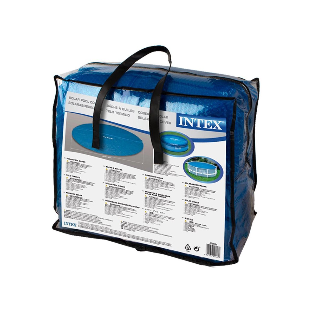 copri-piscina-549-cm-telo-termico-rotonda-copertura-autoportante-intex-frame - Novapoli