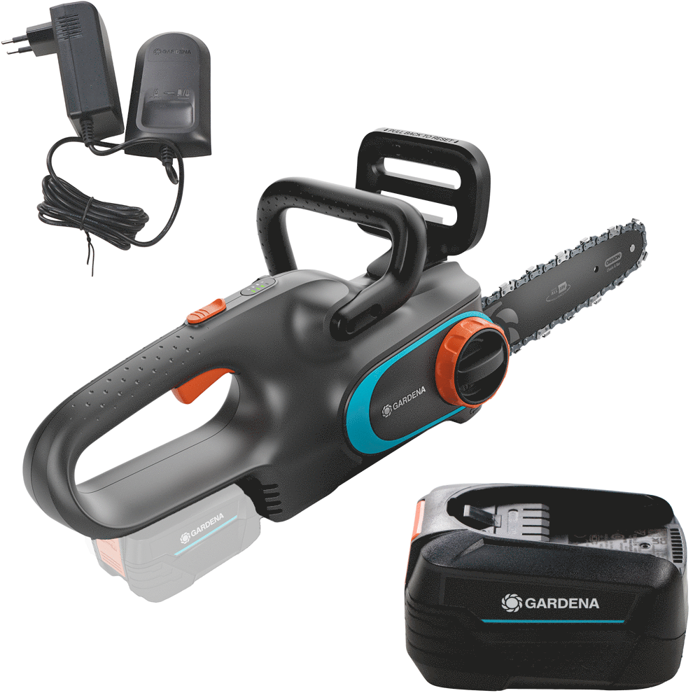 Gardena PowerSaw 250/18V - Elettrosega a batteria 18V 4Ah - Lama da 25 cm