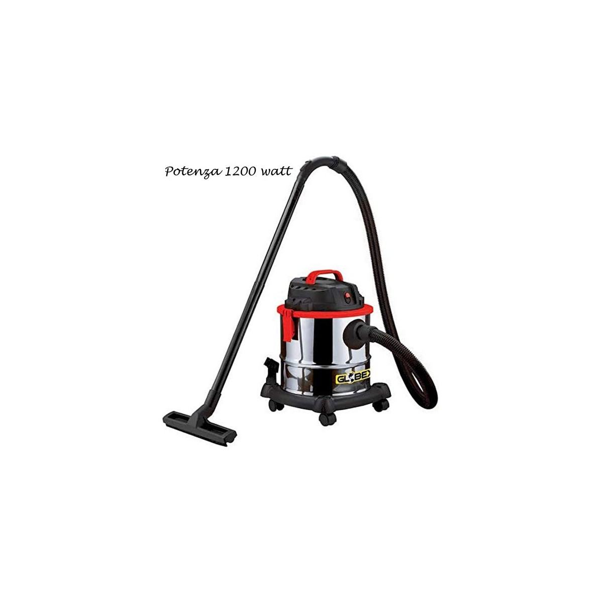 Globex Bidone Aspiratutto Soffiatore Aspirapolvere Liquidi Solidi Cenere 1200w