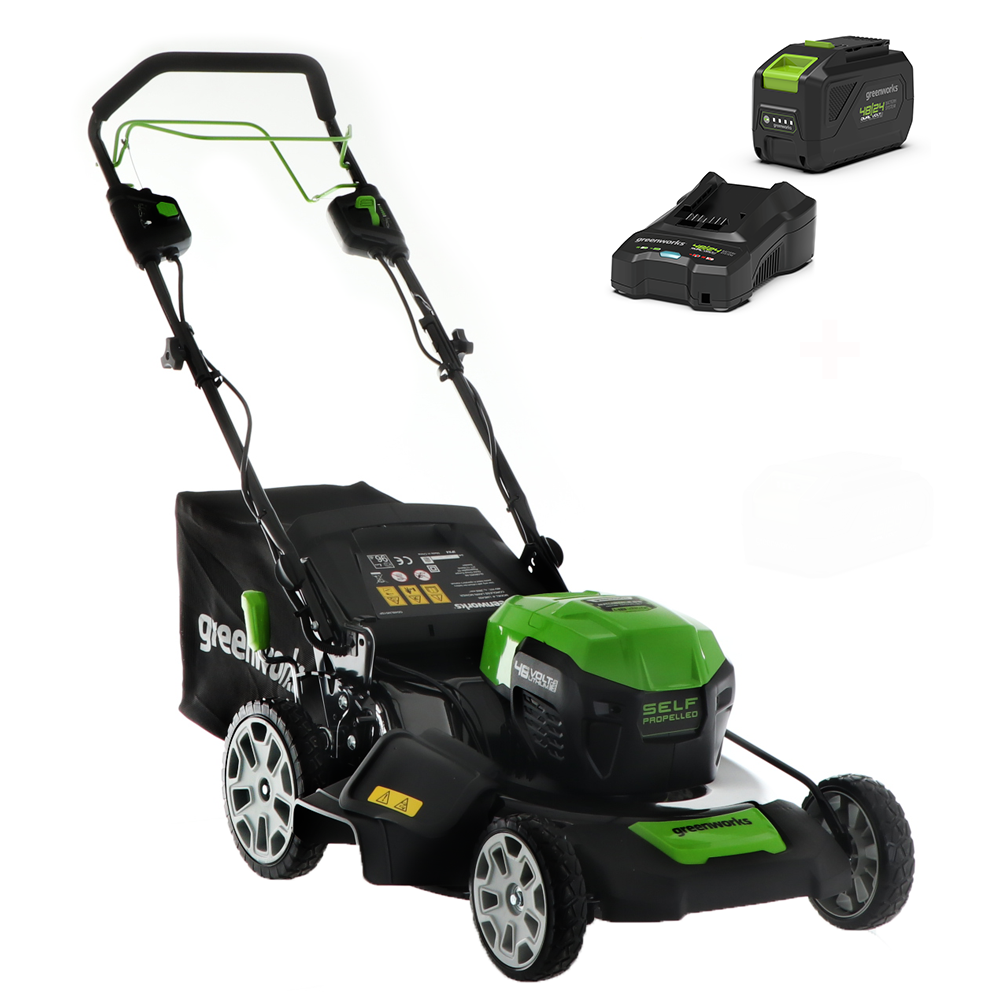 Greenworks GD48LM51SP - Tagliaerba a batteria - 48V/4Ah - Taglio 51 cm