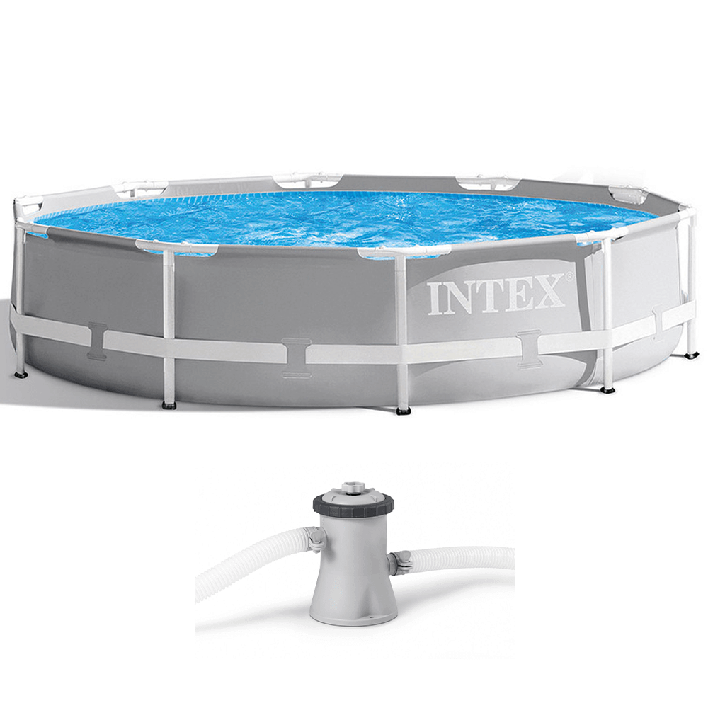 Intex Prisma Frame 26702NP - Piscina Rotonda + Pompa filtro 45 W - Novapoli Intex Prisma Frame 26702NP - Piscina Rotonda + Pompa filtro 45 W