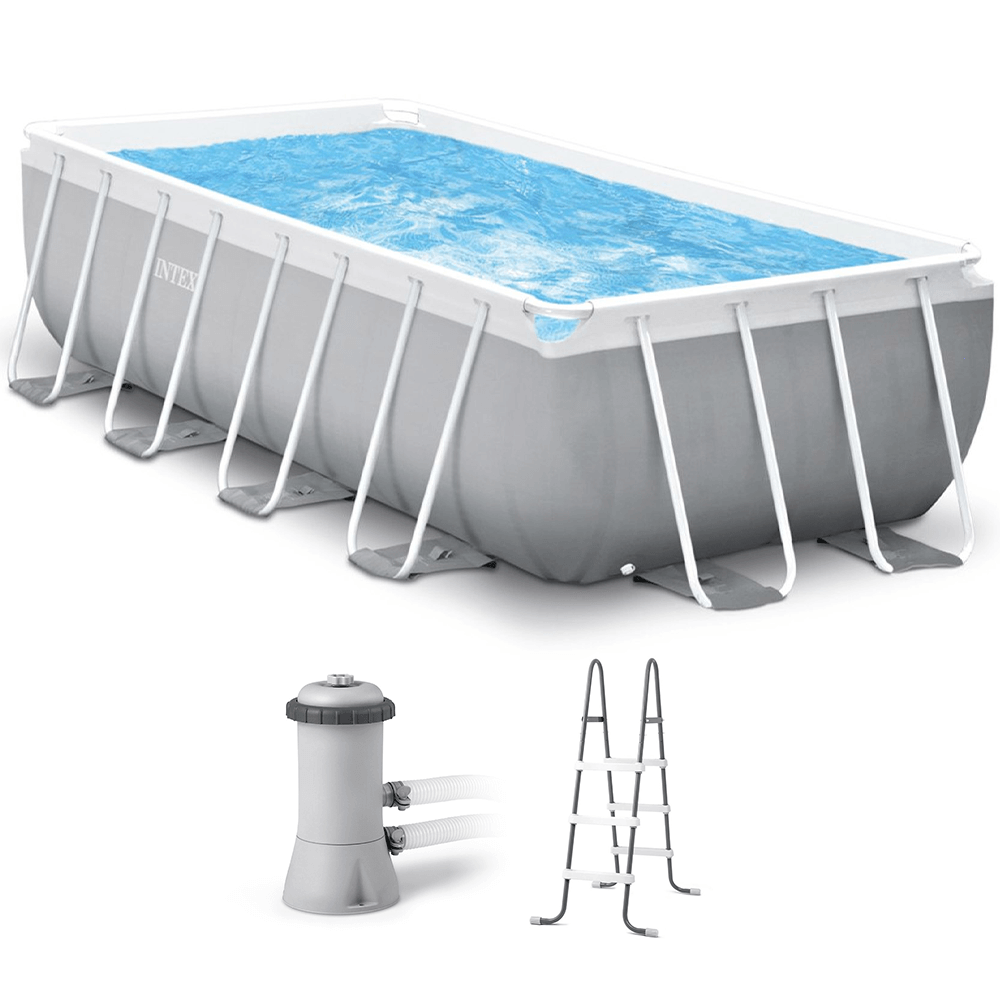 Intex Prisma Frame 26788NP - Piscina fuori terra + Pompa filtro 45 W e Scaletta