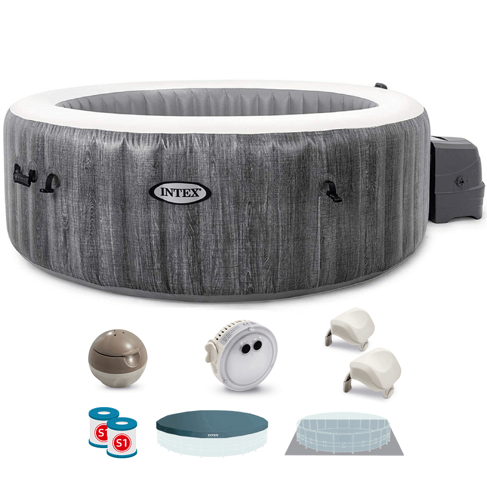 Intex Rotonda Greywood Deluxe 28440EX - Piscina idromassaggio spa