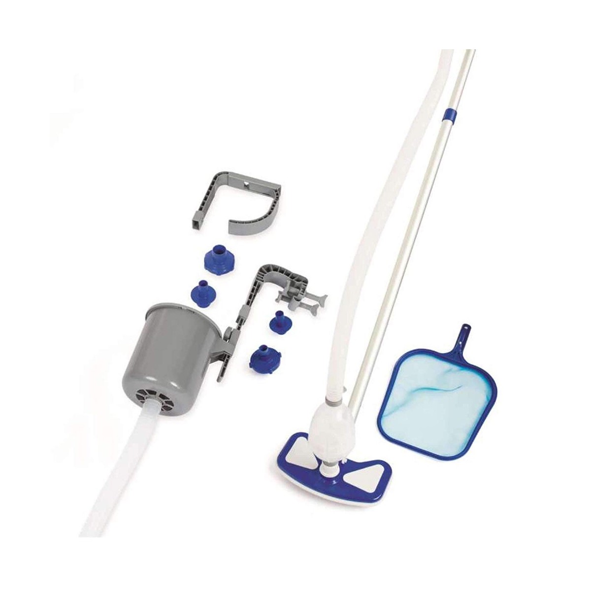 Kit Pulizia con Retino Spazzola e Tubo Aspiratore per Mantenimento Piscina - Novapoli Kit Pulizia con Retino Spazzola e Tubo Aspiratore per Mantenimento Piscina