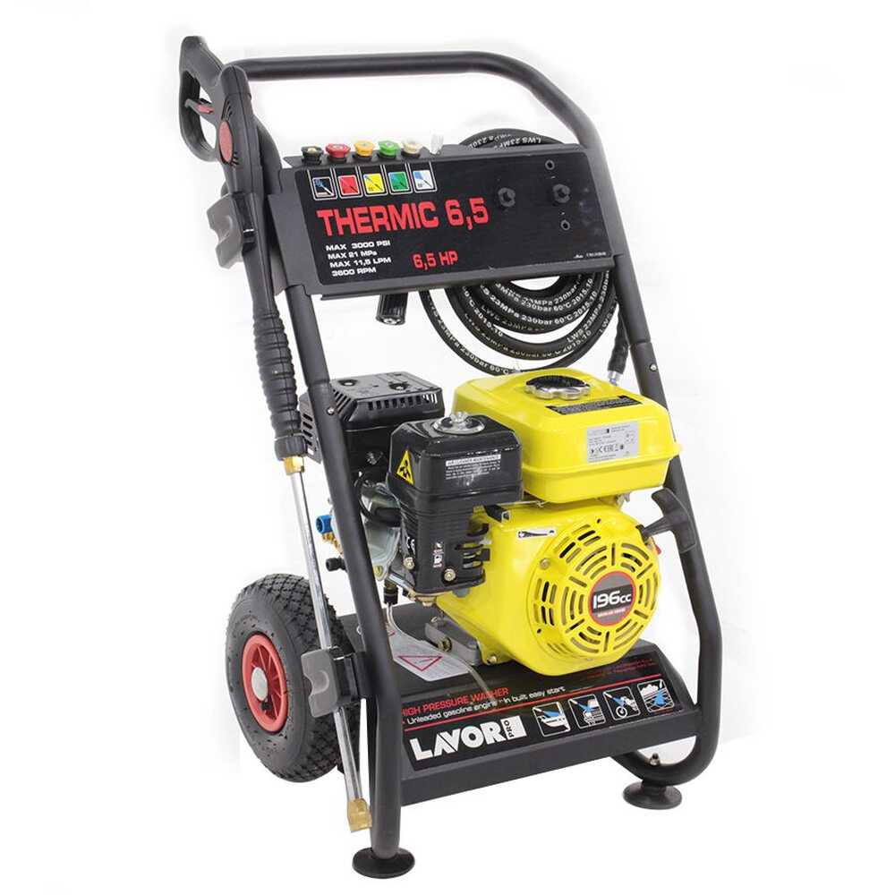 Lavor Pro Thermic 65 - Idropulitrice a scoppio semi professionale - 210 bar - 630 l/h - motore 196 cc a benzina