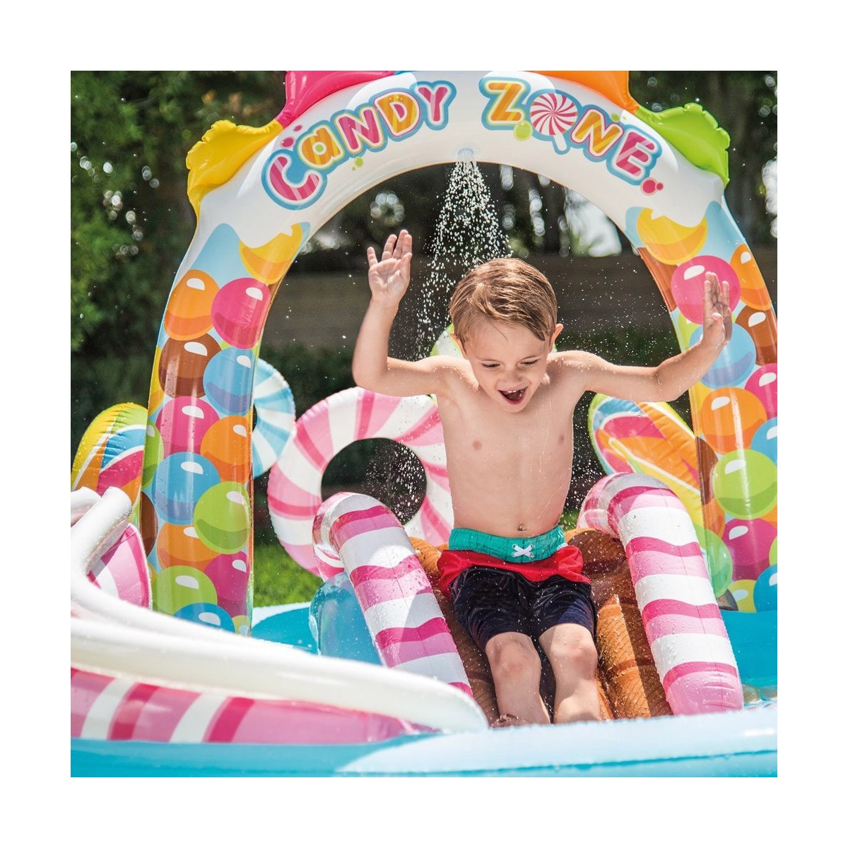 parco-acquatico-bambini-candyzone-gonfiabile-intex-giardino-gioco-piscina - Novapoli