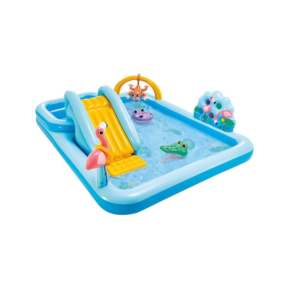 Parco Acquatico con Scivolo per Bambini Piscina Gonfiabile Giungla con Palline