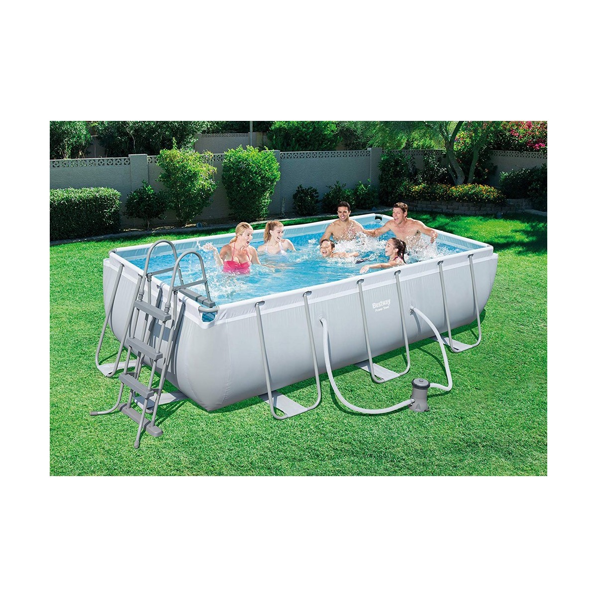 piscina-bambini-400x200-steel-pro-frame-rettangolare-fuoriterra-con-pompa-filtro - Novapoli