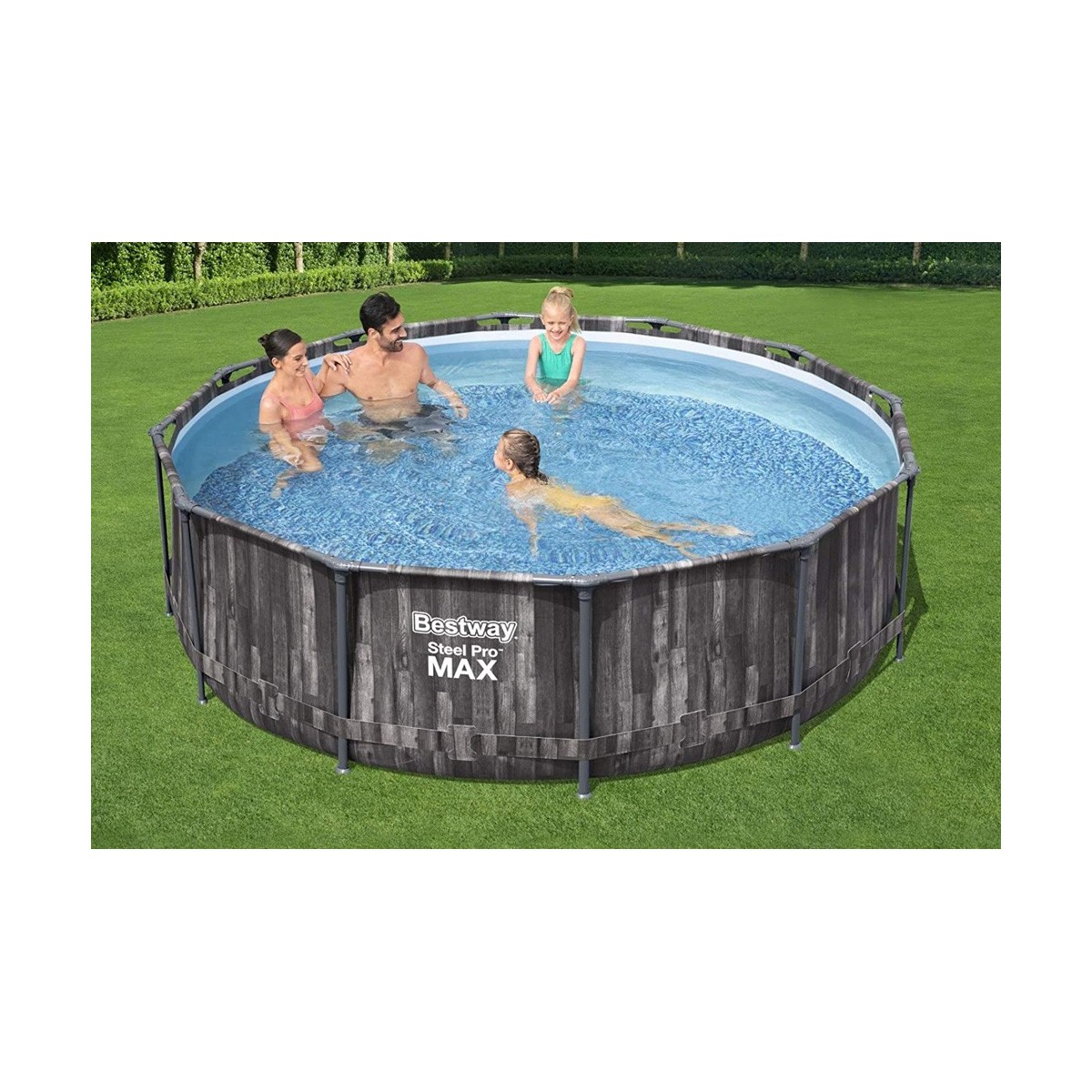 piscina-fuori-terra-con-telaio-rotonda-effetto-legno-scaletta-filtro-pompa-frame - Novapoli
