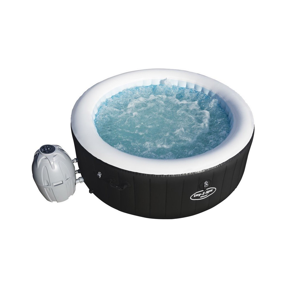 piscina-spa-lay-z-miami-gonfiabile-vasca-idromassaggio-riscaldata-pompa-esterno - Novapoli