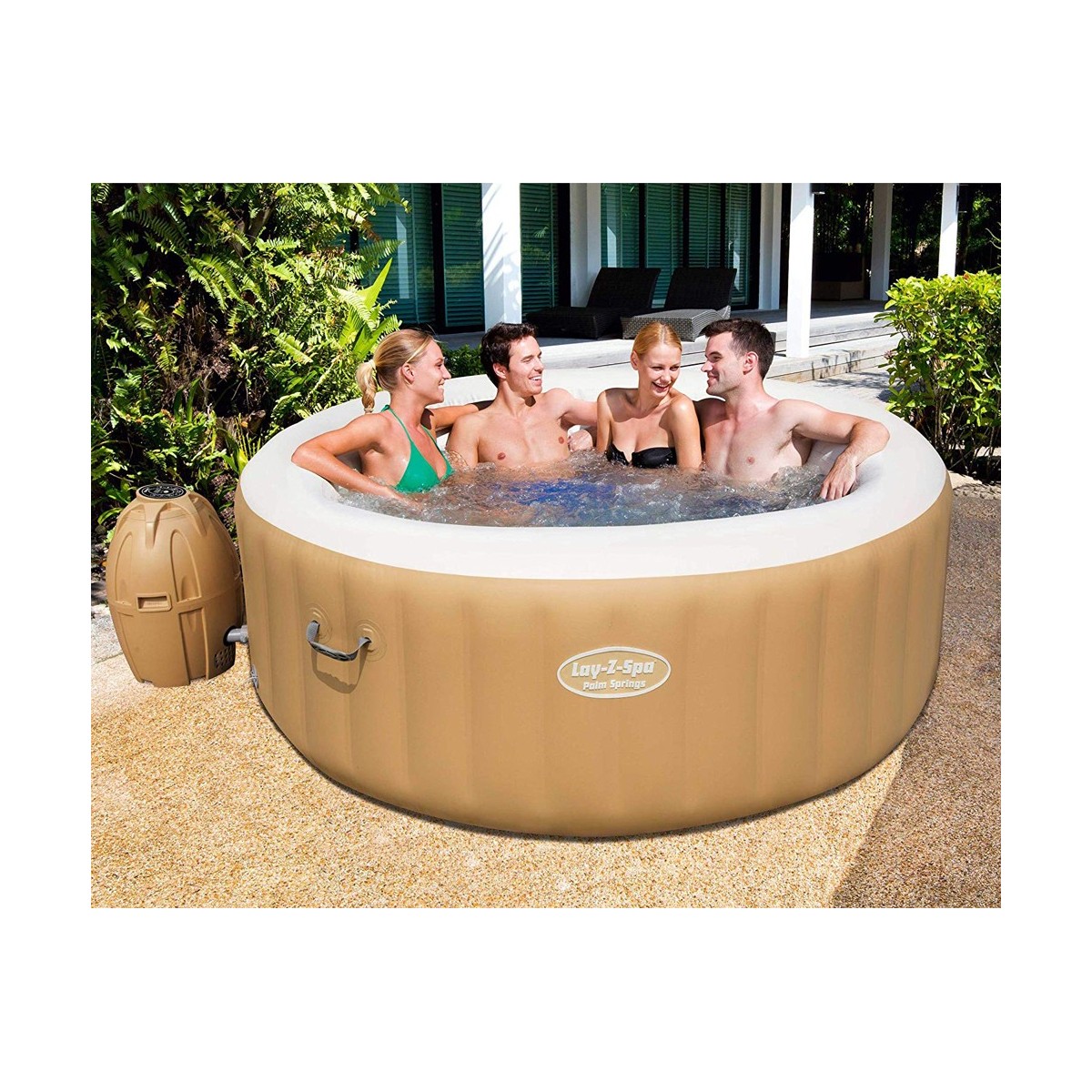 Piscina Spa 6 Adulti 196x71 Gonfiabile Idromassaggio Riscaldata