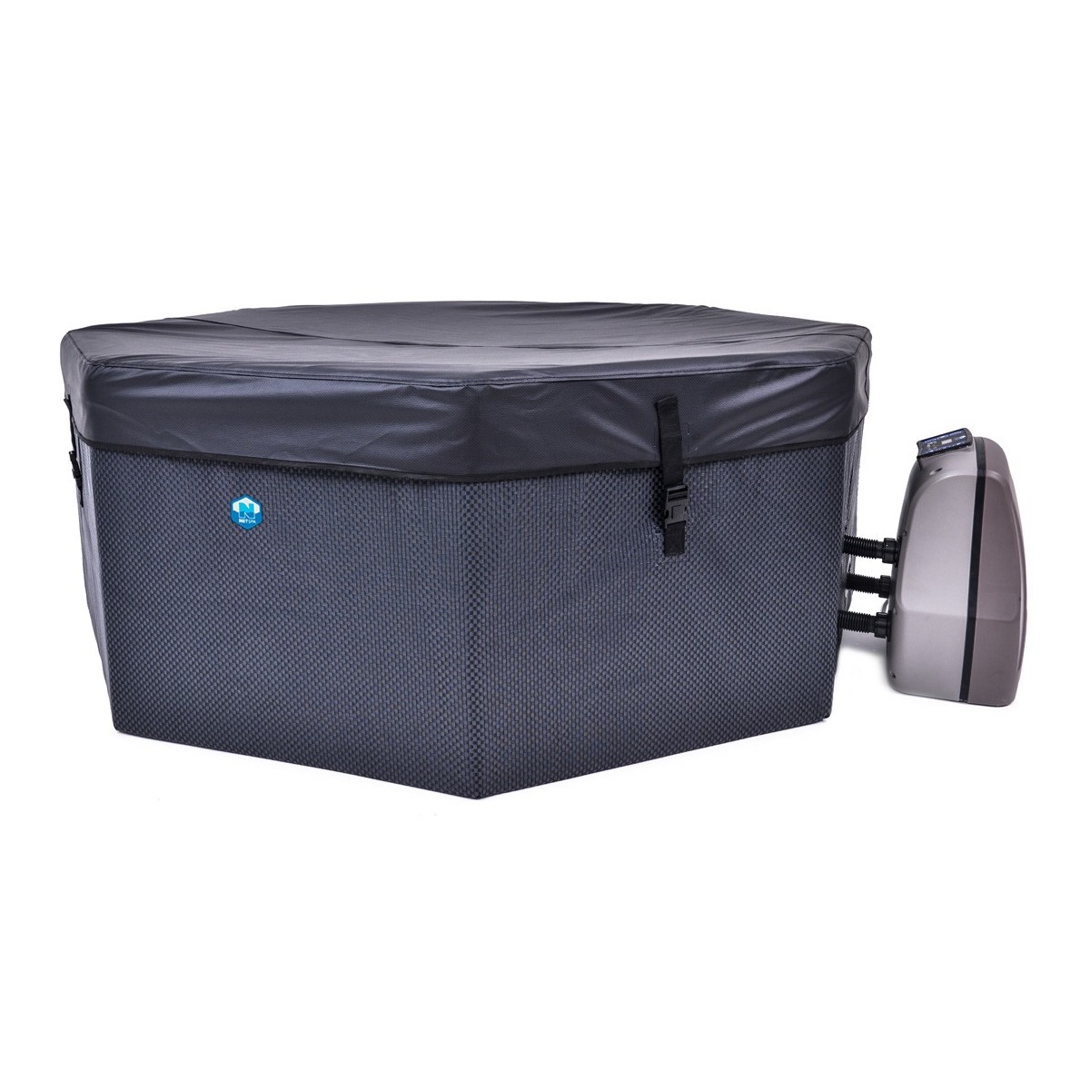 piscina-vasca-idromassaggio-spa-193x73-con-mobili-6-persone-filtro-semi-rigida - Novapoli