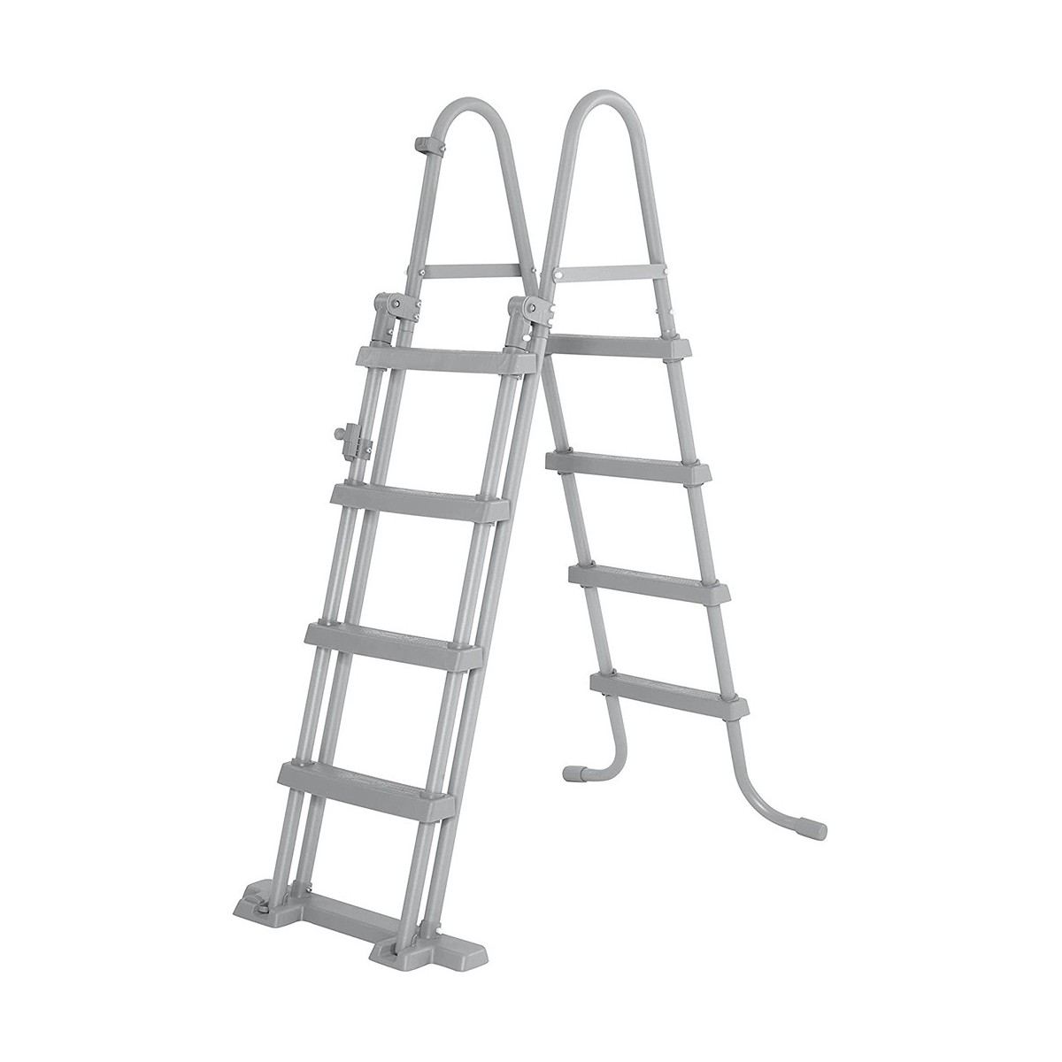 Scaletta di Sicurezza per Piscina Altezza 122 cm Bestway Gradini Esterni Acciaio