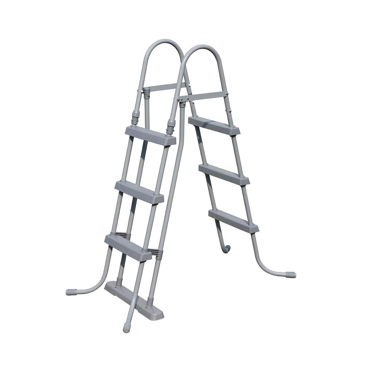 Scaletta per Piscina 3 gradini 107 cm Fuori Terra in Acciaio per Bambini Scala - Novapoli Scaletta per Piscina 3 gradini 107 cm Fuori Terra in Acciaio per Bambini Scala