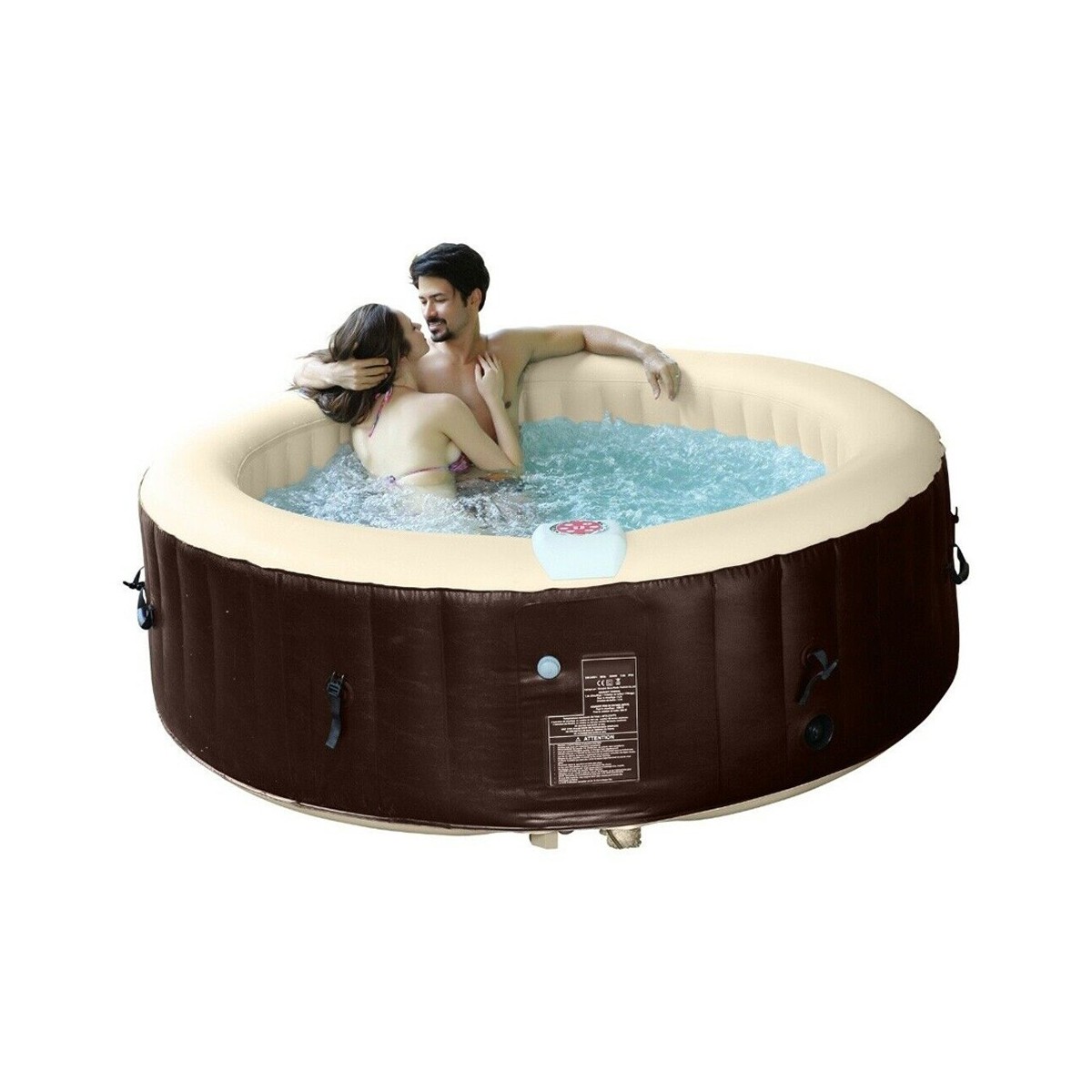 vasca-idromassaggio-gonfiabile-6-posti-riscaldata-piscina-spa-pompa-da-esterno - Novapoli
